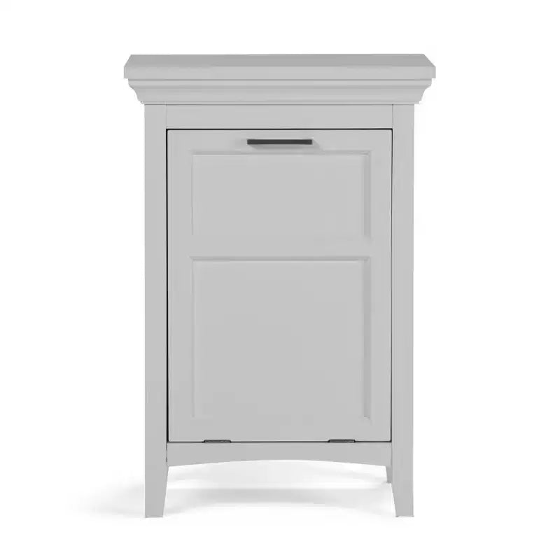 Panier à linge avec meuble de rangement – Blanc