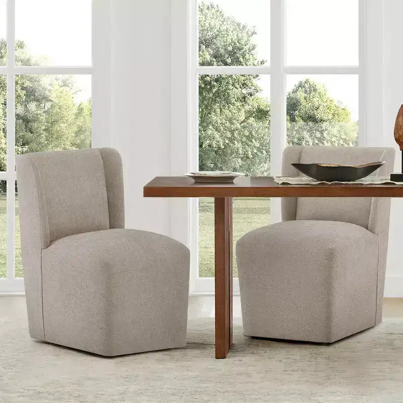 Sedia da pranzo moderna con rotelle