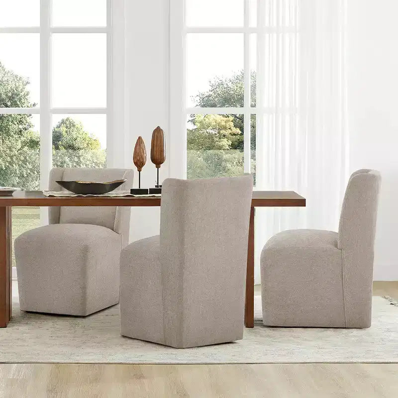 Sedia da pranzo moderna con rotelle