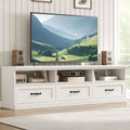 70 Mid-Century Modern TV Stand - Entertainment Center with Storage Drawer & Open Shelves for Living Room or Bedroom