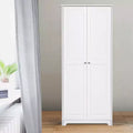 Karl Home 72in White Armoire