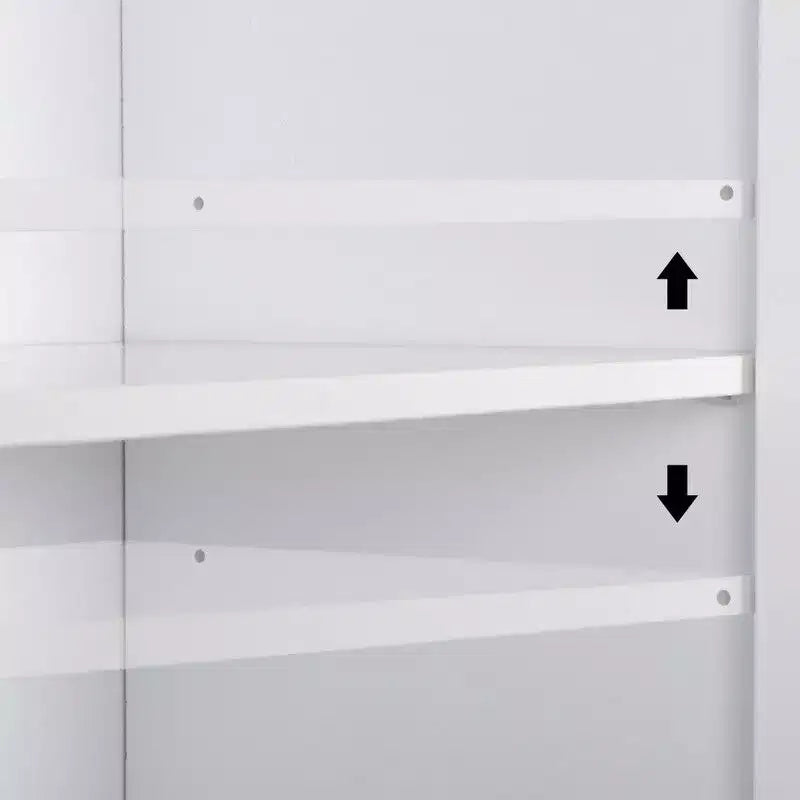 Armadio a muro bianco da 183 cm
