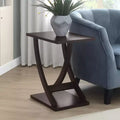 HomeStock 24 in.H Brown Color Rectangle Wood Table Top End Table 1 -piece
