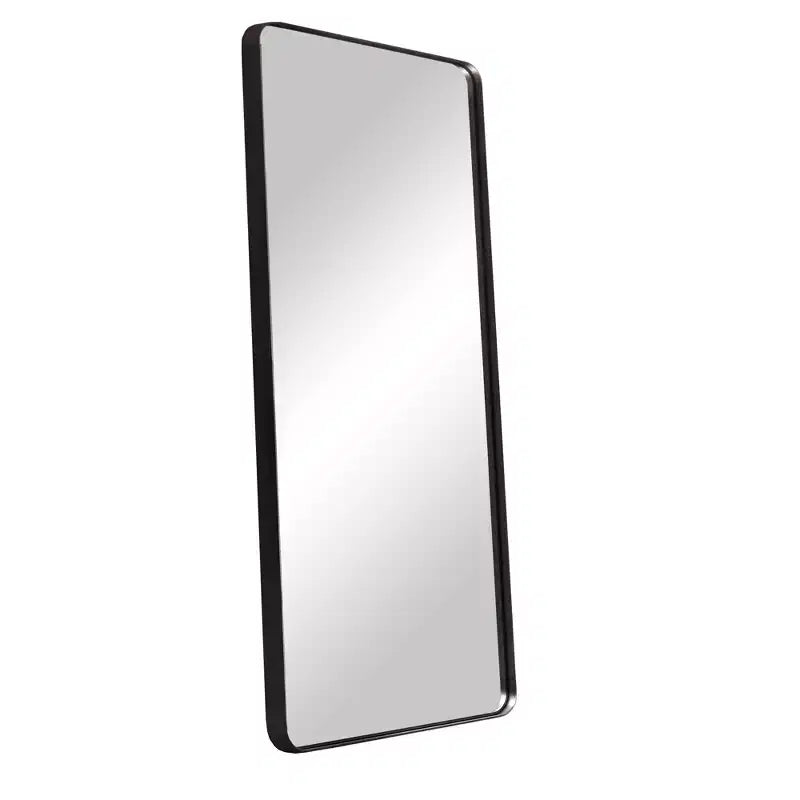 Miroir pleine longueur de 71 pouces avec cadre en alliage d'aluminium – Autoportant, Noir