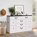 Dresser for Bedroom,9 Storage Drawers with Metal Handle,Wood Large Dressers & Chest,TV Stand, Storage Organizer Furniture,Hallway,Entryway,Closet