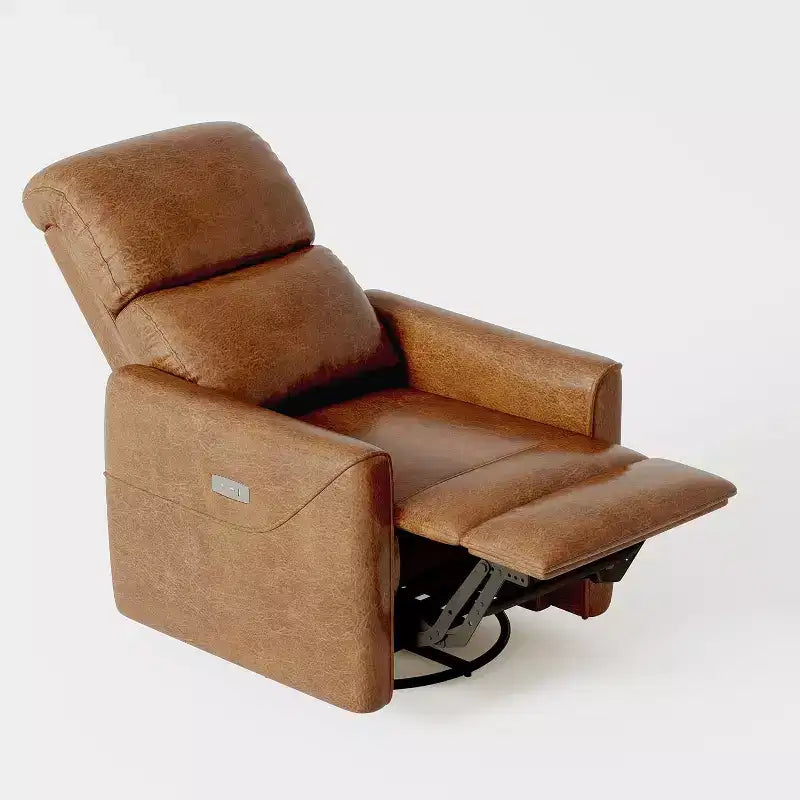 Fauteuil inclinable motorisé, pivotant et coulissant, avec soutien lombaire