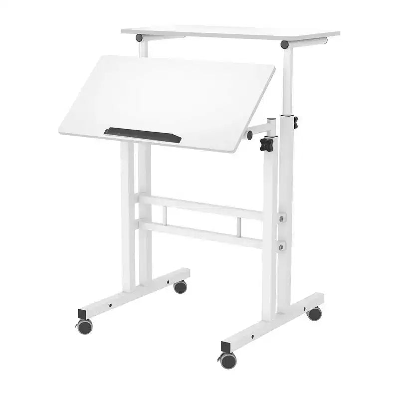 Scrivania Regolabile in Altezza con Ruote