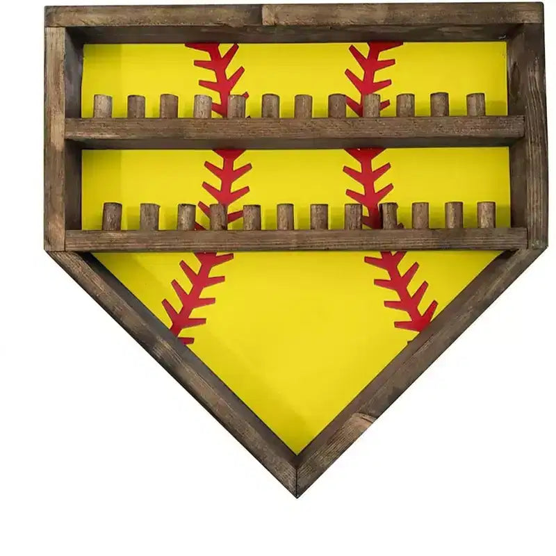 Baseball Ring Display Case, Wood Display Holder, Ring Display Rack