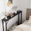 39.3 Console Table with Built-In Power Station, Slim Entryway Table with USB Ports and Power Outlets, Behind Sofa Table for Living Room