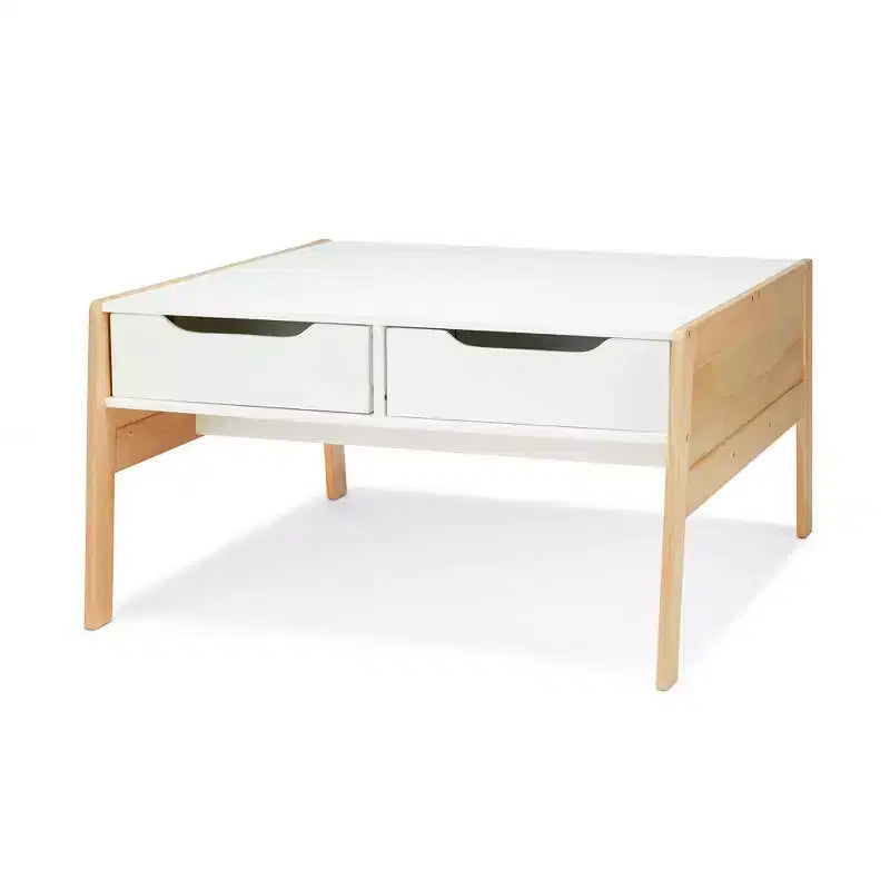 Melissa & Doug Wooden Art & Activity Table with Bins: Storage Compartment, Modern Design, Kids Furniture