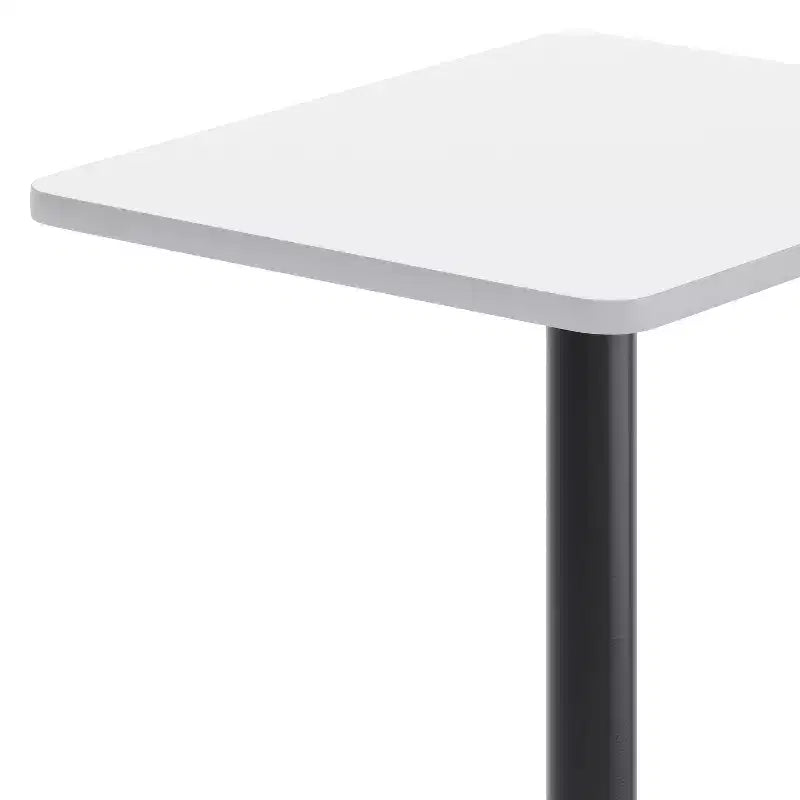 Ensemble de table de bar rectangulaire de 61 x 76 cm avec repose-pieds