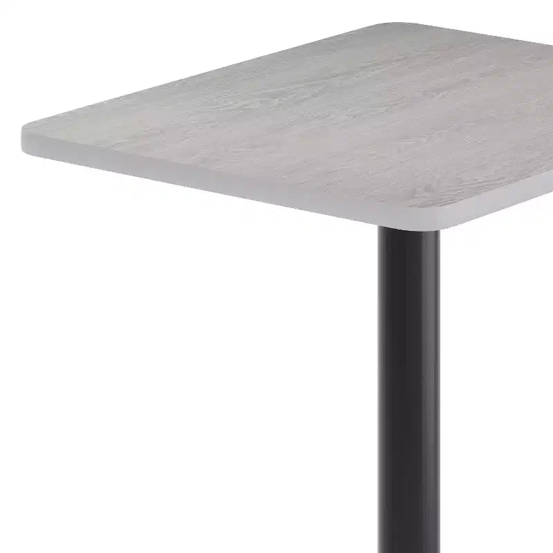 Ensemble de table de bar rectangulaire de 61 x 76 cm avec repose-pieds