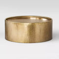 Manila Round Hammered Drum Coffee Table - Threshold