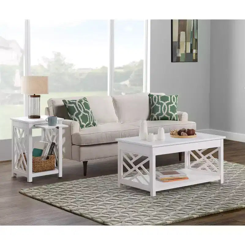 Table basse et d'appoint Middlebury avec plateau - Alaterre Furniture