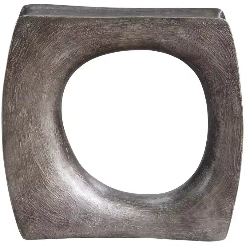 Table d'appoint sculpturale en argent antique