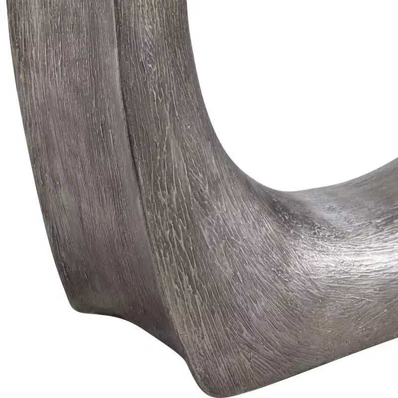 Table d'appoint sculpturale en argent antique