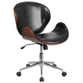 Flash Furniture Mid-Back Wood Conference Office Chair with LeatherSoft Seat