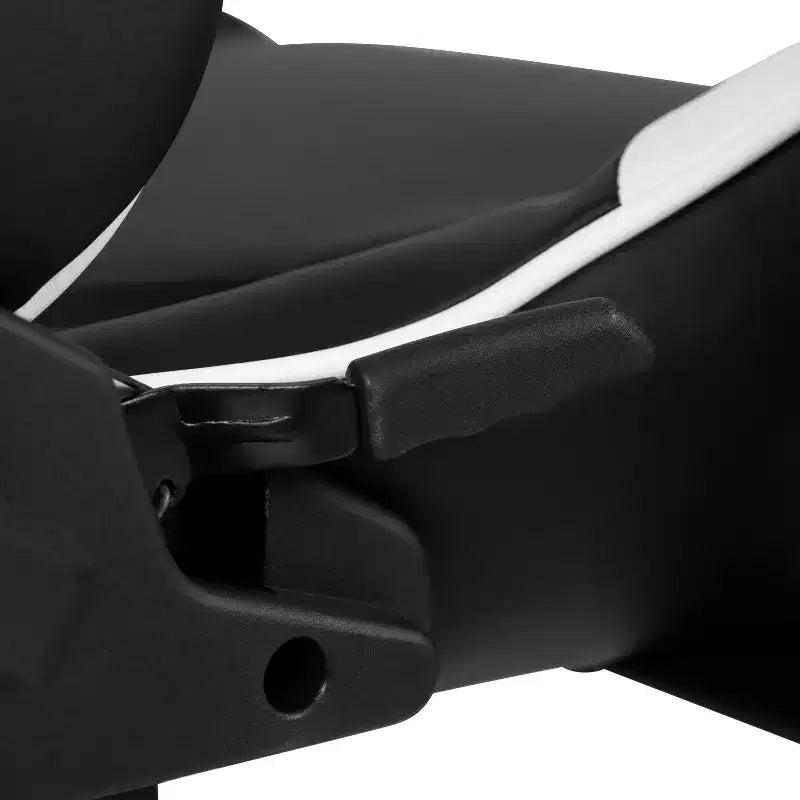 Chaise ergonomique de course de jeu avec dossier inclinable et repose-pieds